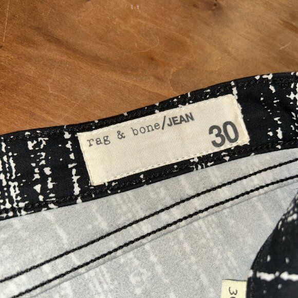 Rag & Bone Legging, Barcode (black/white) Size 30 Ladies - Picture 9 of 10